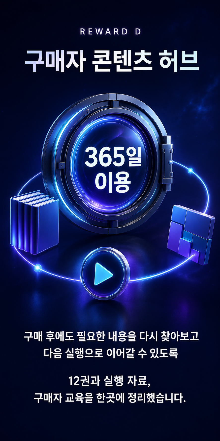 구매자 콘텐츠 허브 365일 이용